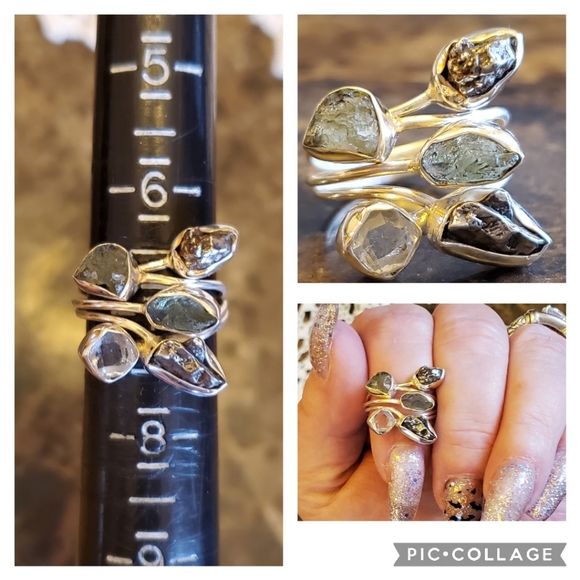 Genuine Multi-Gem Ring Size 7 - Picture 9 of 9